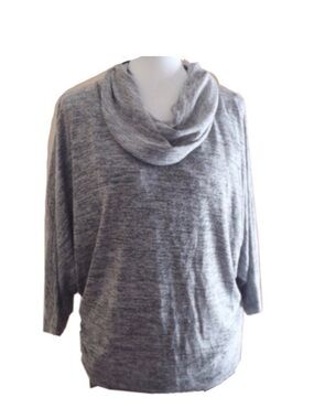 Olivia Moon Cowl Neck Dolman Sleeve Top (Oversized)